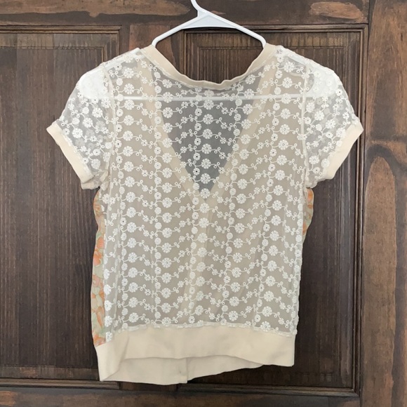 Free People short sleeve lace cardigan - Picture 4 of 4